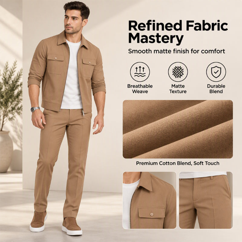 ☁️Comfortable & Versatile, Everyday Wear – Men's Casual Jacket & Pants Set ✨