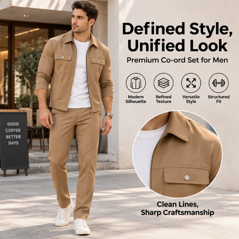 ☁️Comfortable & Versatile, Everyday Wear – Men's Casual Jacket & Pants Set ✨