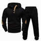 🧥 Men's 2 Piece Hoodie Set – Premium Jacquard Knit, Breathable & Always Cool