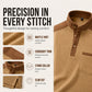 Men's Waffle Knit Stand Collar Sweatshirt
