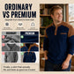 Men's Waffle Knit Stand Collar Sweatshirt
