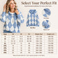 💖Black Friday Mega Deal – 50% off!💖Women's Casual Argyle Hooded Sweater