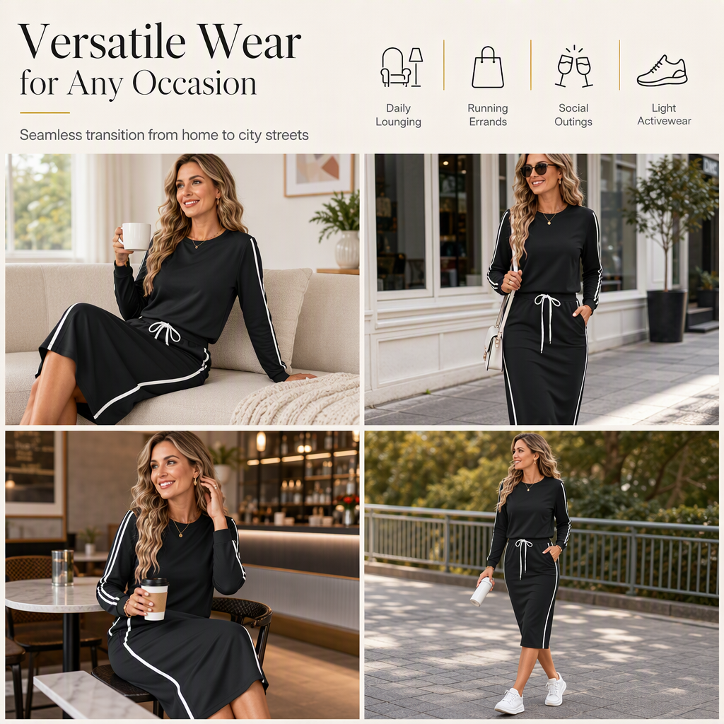 🖤Black Friday Sale:50% OFF🖤✨Women's Long Sleeve Crewneck Sweatshirt Casual Solid Color Patchwork Pullover Top