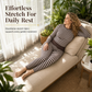Women's Striped Color Block Crew Neck Long Sleeve Top and Pants Slim Fit Casual Loungewear Workout Set