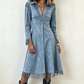 Women's Vintage Long Sleeve Fringe Dress