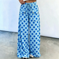 🌸Hot Sale 50% OFF💖Women's Casual Polka Dot Print Wide Leg Pants