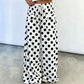 🌸Hot Sale 50% OFF💖Women's Casual Polka Dot Print Wide Leg Pants