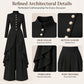 💖Black Friday Mega Deal 💖💜Free Shipping🖤Women's Elegant Longline Coat and Wide-Leg Pants Set