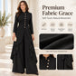 💖Black Friday Mega Deal 💖💜Free Shipping🖤Women's Elegant Longline Coat and Wide-Leg Pants Set