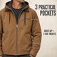 ⏰ Last Day of the Sale ✨Men’s Plush-Lined Hooded Work Jacket