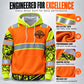 ⚡50% OFF Today⚡Men's High Visibility Reflective Hooded Sweatshirt
