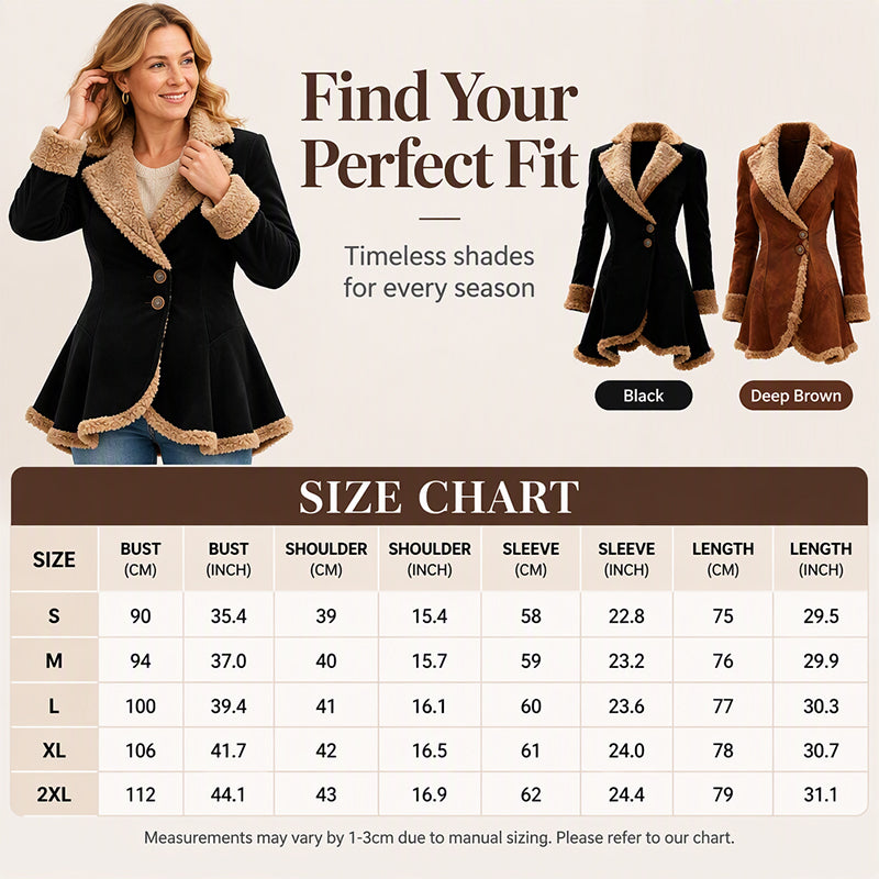 Women's Faux Suede Shearling Lined Jacket