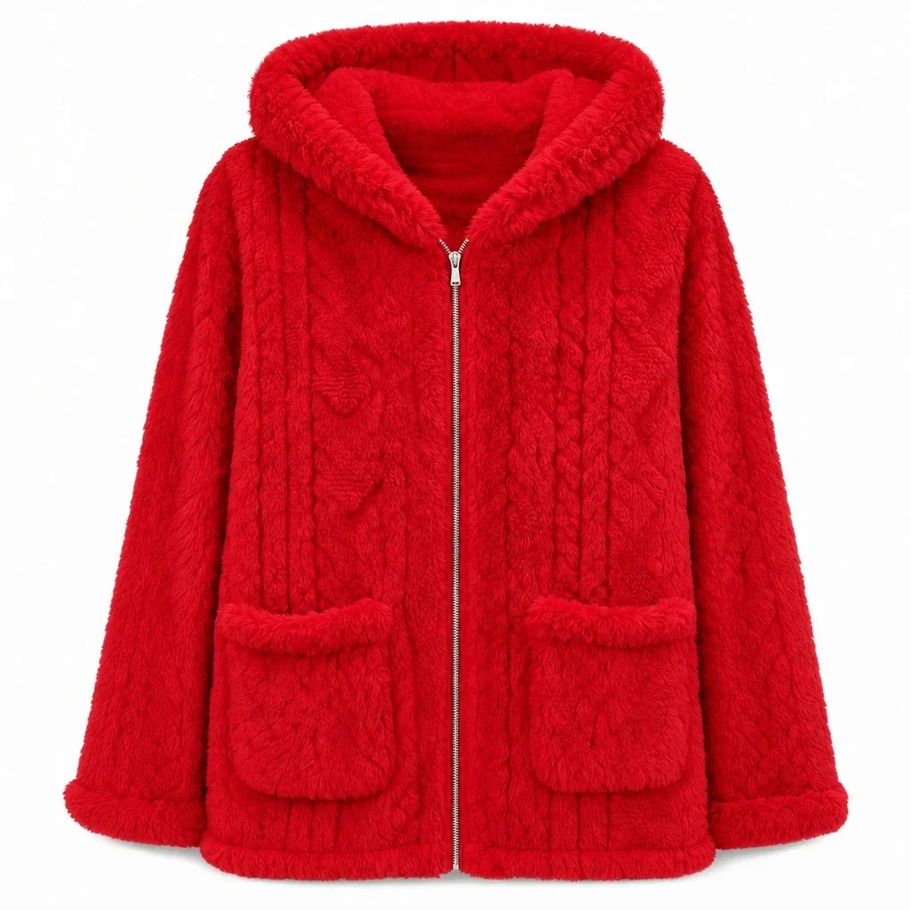 💖Black Friday Mega Deal – 50% off!💖 ❄️Women's Casual Plush Solid Color Cardigan🧸