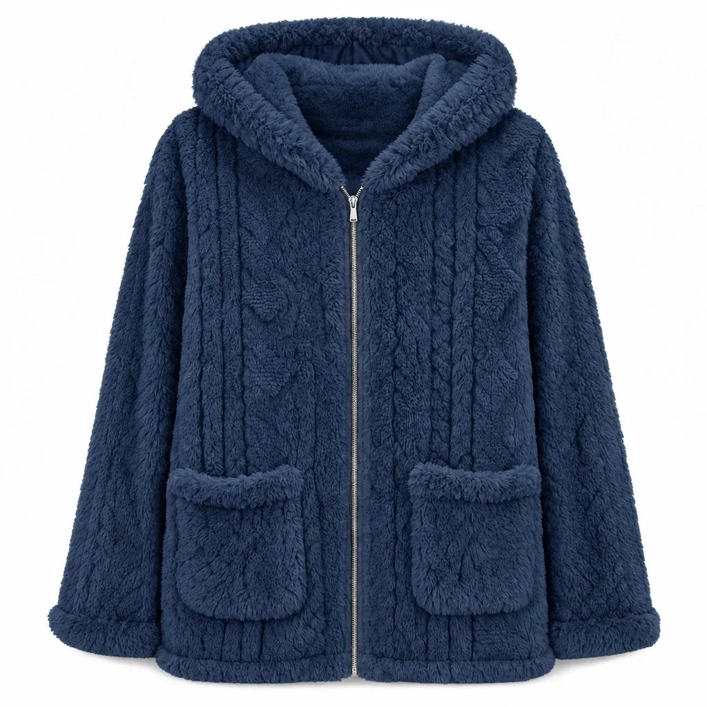 💖Black Friday Mega Deal – 50% off!💖 ❄️Women's Casual Plush Solid Color Cardigan🧸
