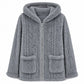 💖Black Friday Mega Deal – 50% off!💖 ❄️Women's Casual Plush Solid Color Cardigan🧸