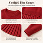🏆 Bestseller – Extra Savings Now 👗 Women's Scallop Hem Sweater and Pleated Skirt Set ✨ scallop hem knit top, high waisted pleated skirt, 2 piece outfit set