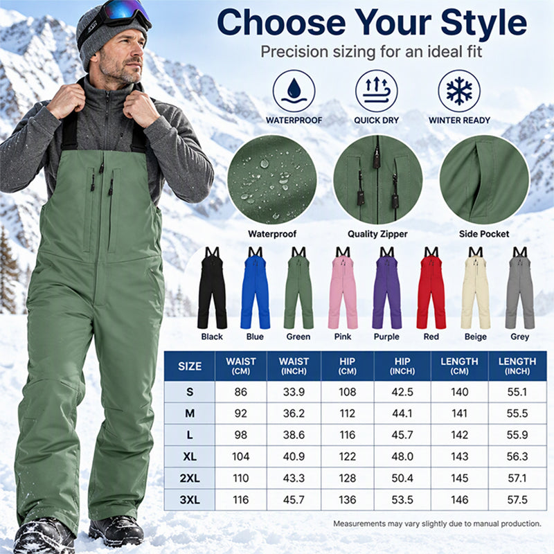 Unisex Waterproof Ski Bib Pants🔥