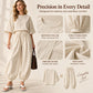 Women's Textured Batwing Sleeve Top & Lantern Pants Set