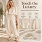 Women's Textured Batwing Sleeve Top & Lantern Pants Set