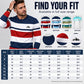 Men's Striped Crewneck Long Sleeve Top