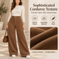 Women's Casual Corduroy Wide-Leg Pants