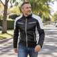 Men's Vintage Stand Collar Patchwork Jacket