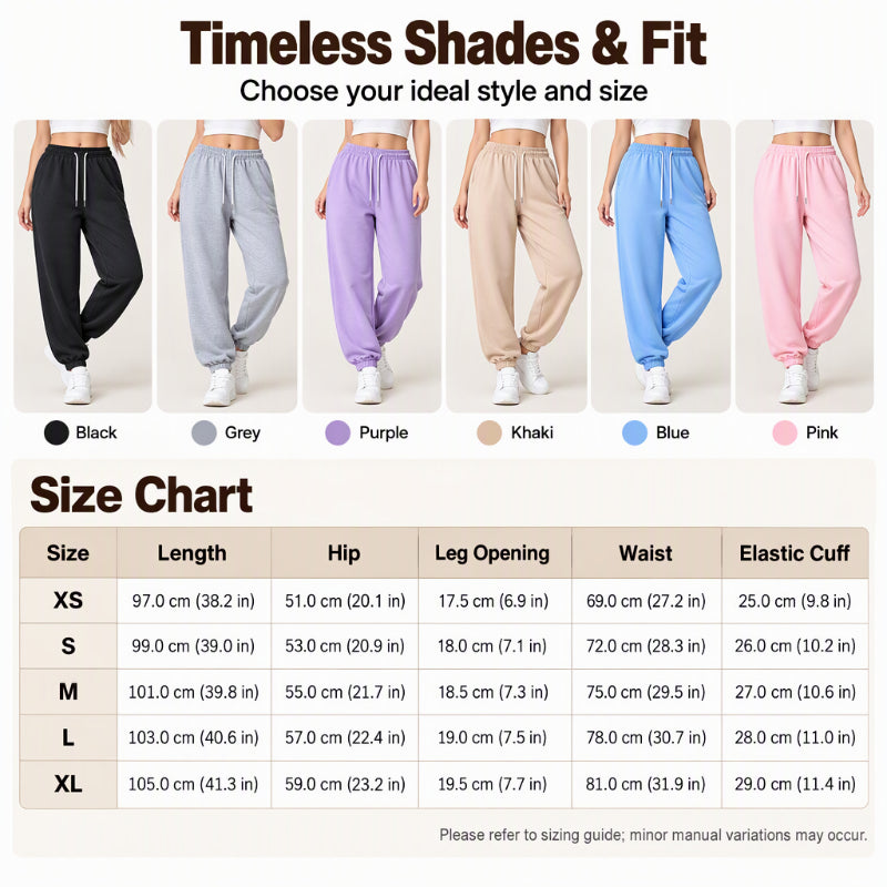 Women's Casual Athletic Joggers with Drawstring