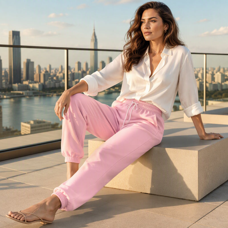 Women's Casual Athletic Joggers with Drawstring