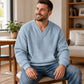 Men's Casual Waffle Knit Sweatshirt