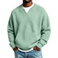 Men's Casual Waffle Knit Sweatshirt