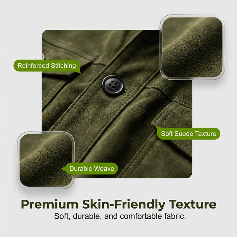 🧥 Retro Ribbed Texture, Structured Collar Detail | Men's Vintage-Style Corduroy Stand Collar Jacket