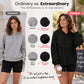 Women's Loose Ruffle Hem Hooded Sweatshirt